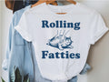 Rolling Fatties Cat Shirt Funny Shirt Cat Cat Lovers Gift Fat Cat Shirt Rolling Fatties Shirt Funny Unhinge Shirt Funny Fat Cat Shirt Graphic Tee – Feel-Good Design · Perfect For Daily Wear