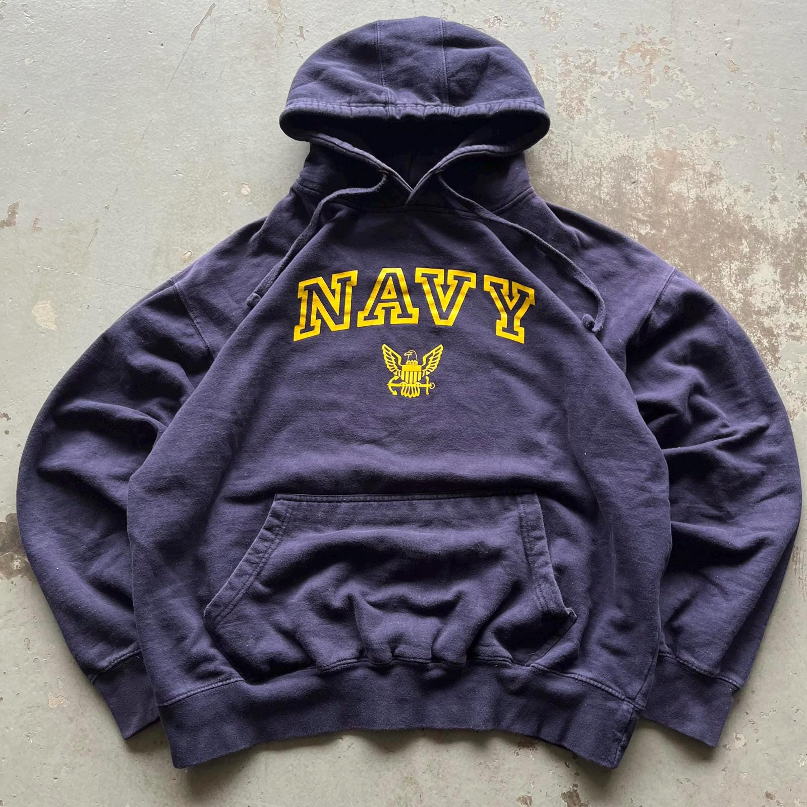 Vintage Y2K Heavyweight USN Navy Military Grunge Hoodie Hoodie – Cozy Vibes · Perfect For Daily Wear