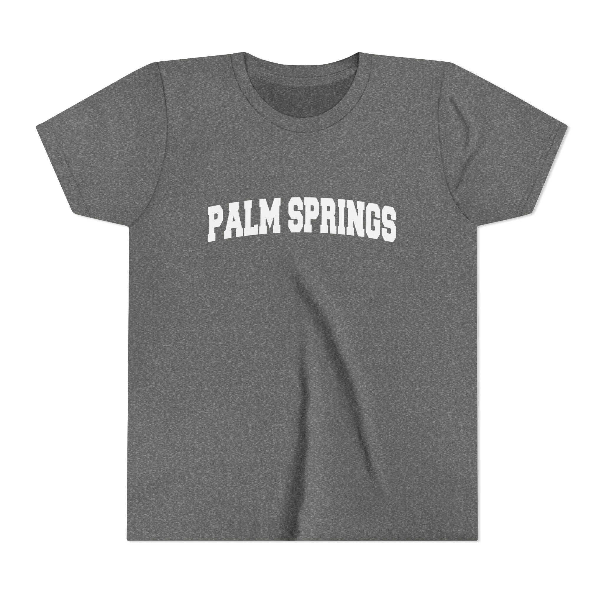 Palm Springs California Youth Graphic Tee Kids Palm Springs T Shirt Graphic Tee – Cozy Vibes · Perfect For Daily Wear