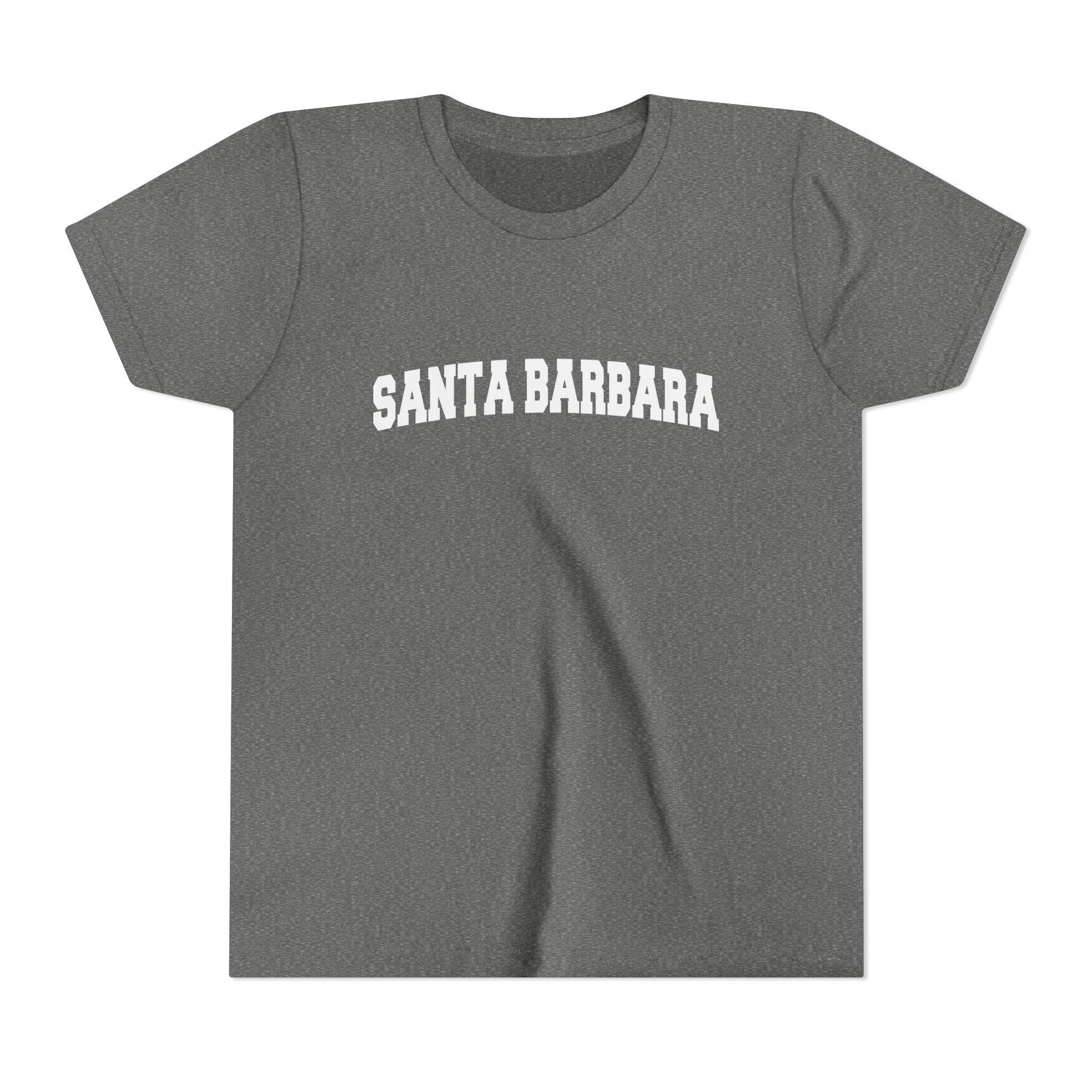 Santa Barbara California Youth Graphic Tee Kids Santa Barbara T Shirt Graphic Tee – Warm & Stylish · Great Gift For Fans