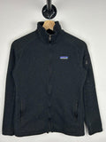 Vintage Patagonia Black Rib Womens Knit Zip Up Size XS Graphic Tee – Bold Style · Must-Have Style