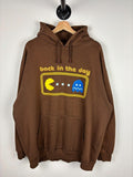Vintage Pac Man Back In The Day Brown Hoodie Size XXL Hoodie – Warm & Stylish · Trending Graphic Apparel
