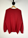 Vintage 9039s Tultex Heavyweight Blank Red Crewneck Size L Graphic Tee – Bold Style · High-Quality Print