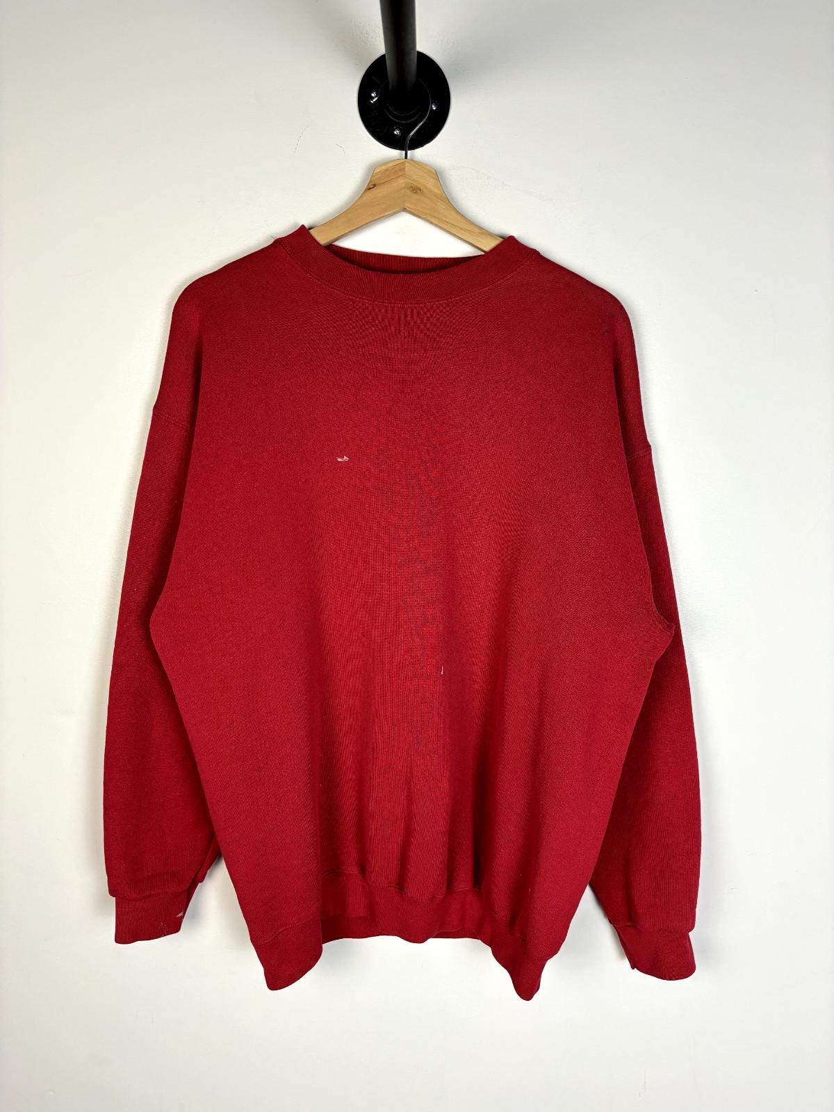 Vintage 9039s Tultex Heavyweight Blank Red Crewneck Size L Graphic Tee – Bold Style · High-Quality Print