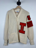 Vintage 50s Puritan Natch Illinois Cream Wool Knit Cardigan Sweater Size M Graphic Tee – Easygoing Wear · Trending Graphic Apparel