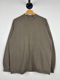 Vintage 90s Nike Swoosh Tonal Brown Mock Neck Long Sleeve Size L Graphic Tee – Cozy Vibes · Trending Graphic Apparel