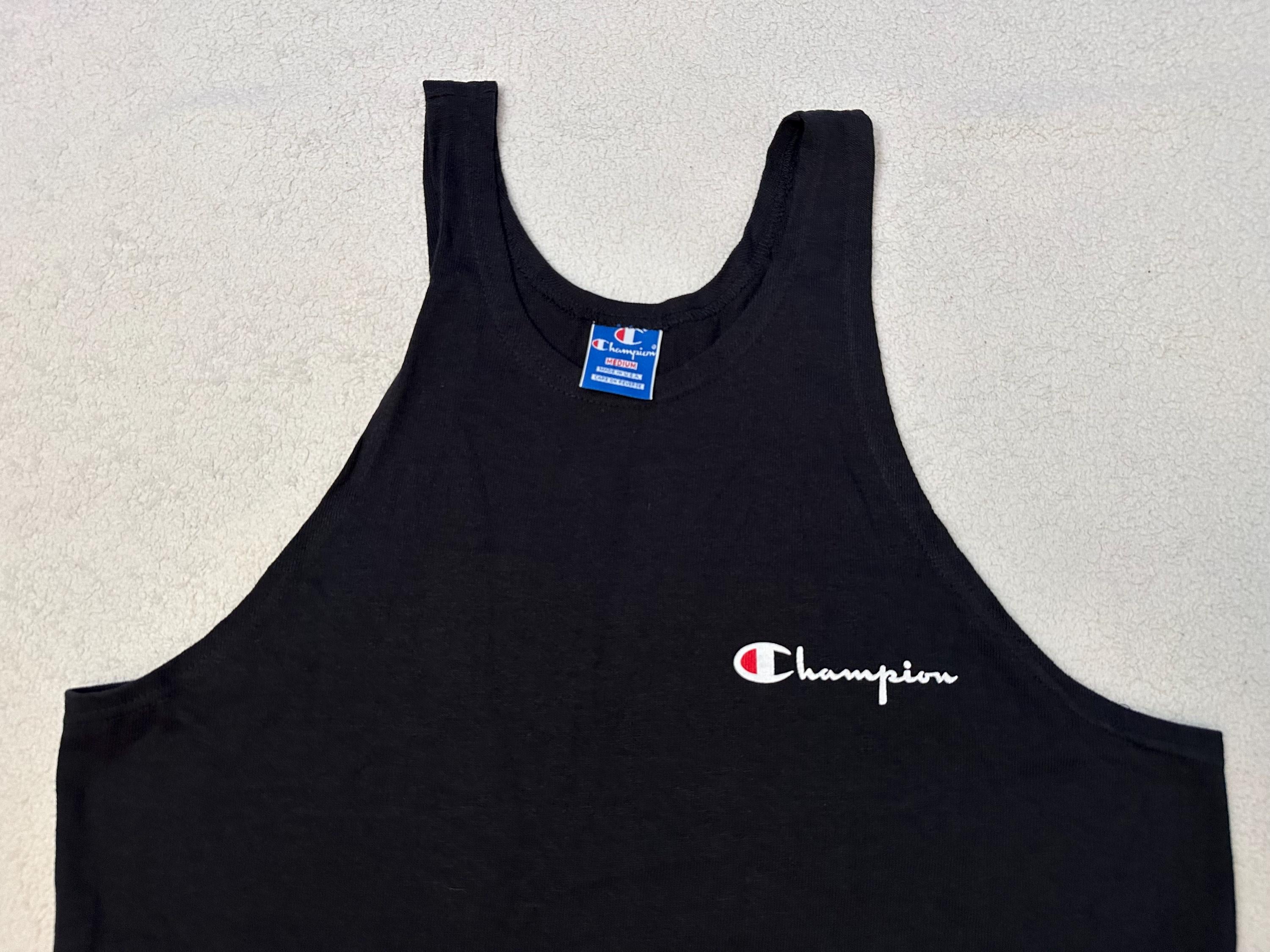 Vintage 1980s 1990s Champion Made In USA Scripted Logo Tank Top T Shirt M NEW Tank Top – Easygoing Wear · Great Gift For Fans