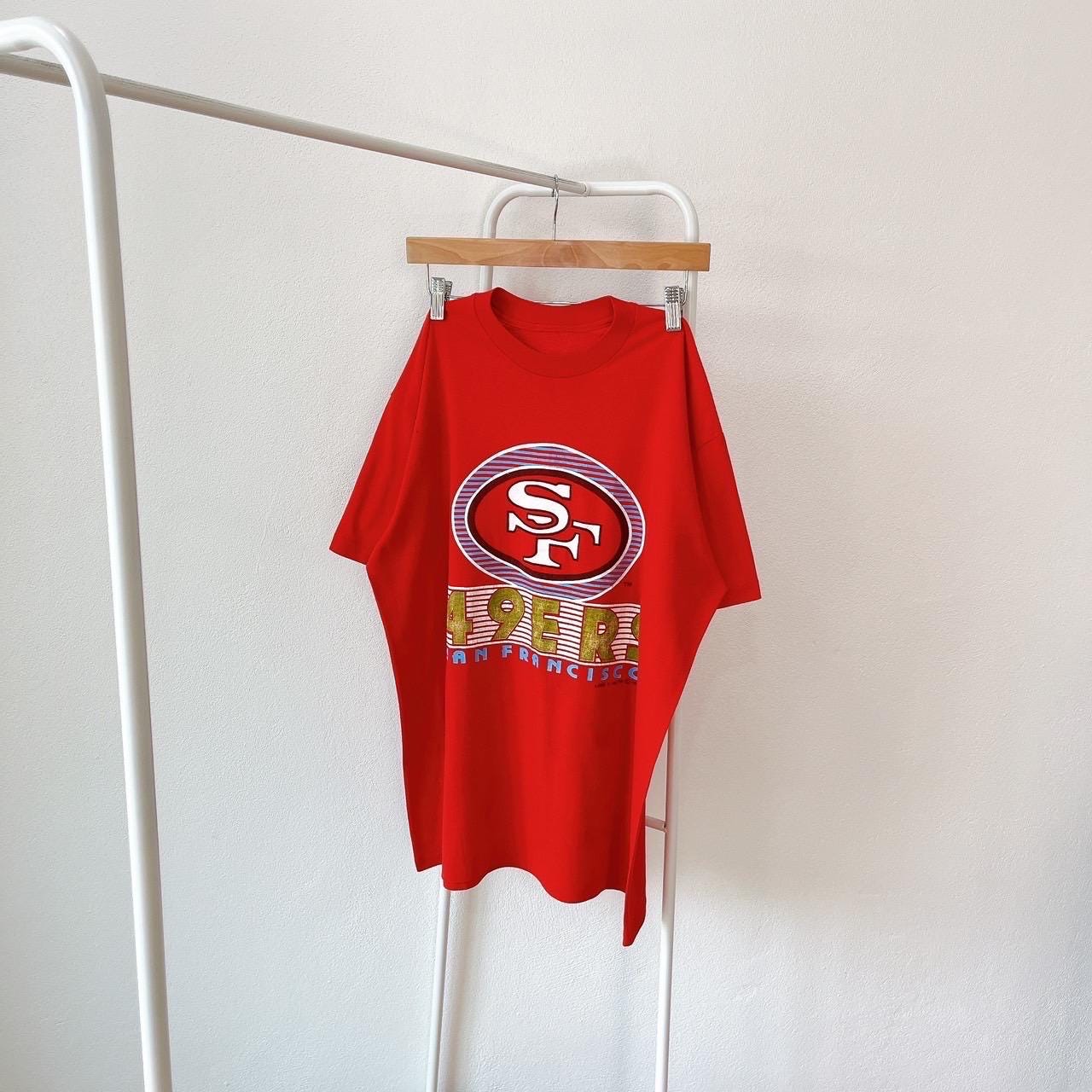 Vintage 90s San Francisco 49ers 1991 football vintage red t shirt L Graphic Tee – Easygoing Wear · Must-Have Style