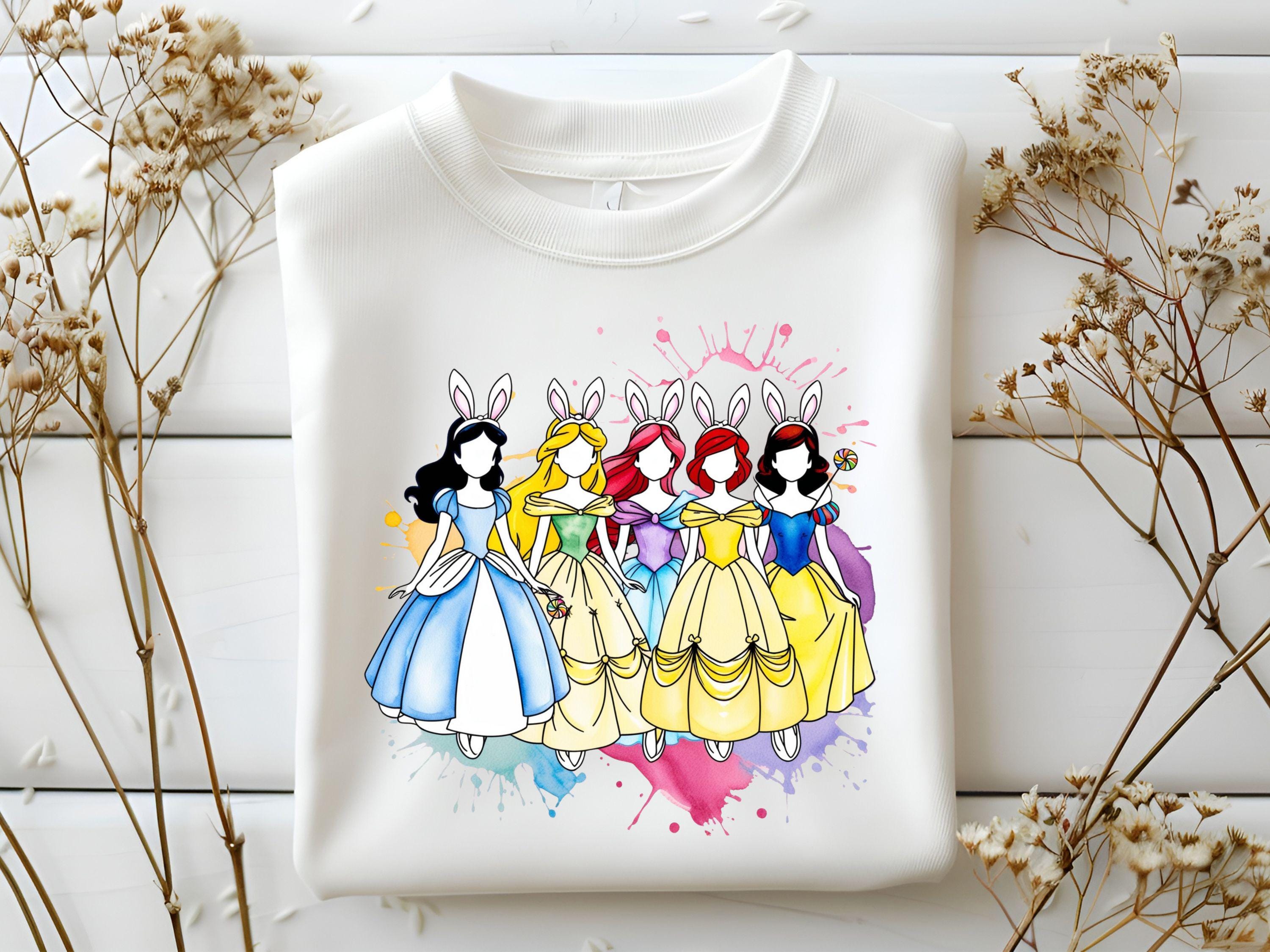 Easter Princess Sweatshirt Watercolor Easter Bunny Sweater Princess Lover Sweat Easter Day Crewneck Easter Eggs Gift Happy Easter Day Sweatshirt – Warm & Stylish · Trending Graphic Apparel