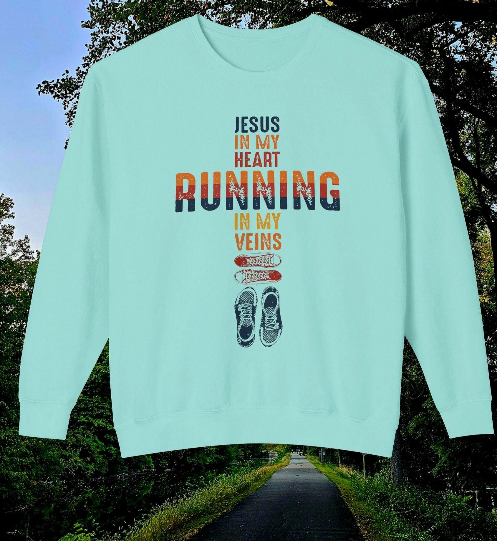 Christian Inspirational Jogging Sweatshirt Unisex Crewneck Shirt Faith Based Apparel Running Walking Joggers Shirt Gift Sweatshirt – Bold Style · Great Gift For Fans