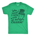 Who Needs Luck With All This Charm Lucky Irish Shirt Ireland Drinking Shirt Ireland Top Men Offensive Shamrock Shirts Drinking Tee Graphic Tee – Bold Style · Top Pick For Any Outfit