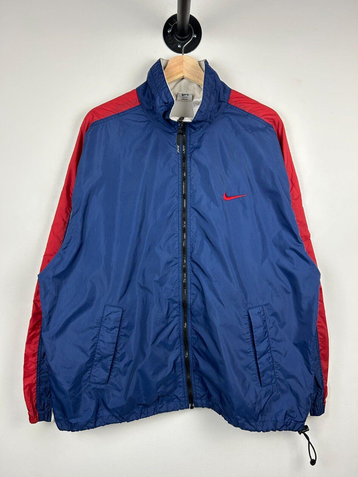 Vintage 90s Nike Swoosh Spellout Navy Red Windbreaker Size L Graphic Tee – Feel-Good Design · Trending Graphic Apparel