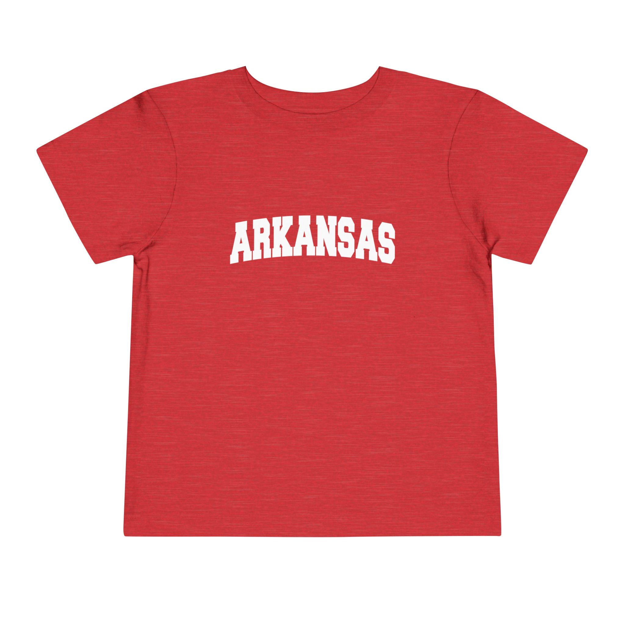 Arkansas Toddler Graphic Tee Kids Arkansas Vacation Shirt Collegiate Style Graphic Tee – Easygoing Wear · Perfect For Daily Wear