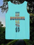 Christian Jogging Inspirational Tank Top Unisex Sleeveless Tee Religious Mens Womans Tee Running Apparel Jogging Clothing Tank Top – Feel-Good Design · High-Quality Print