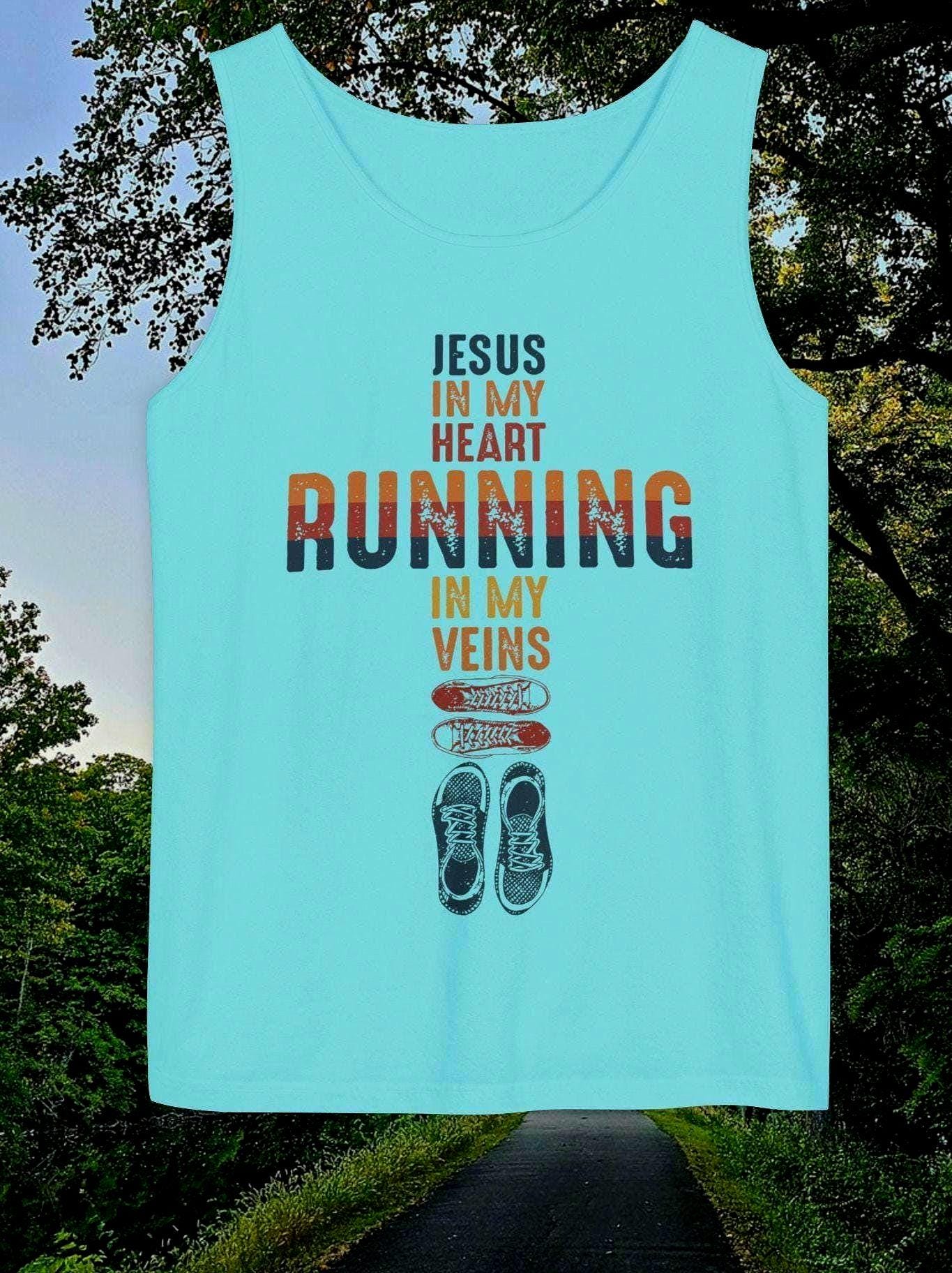 Christian Jogging Inspirational Tank Top Unisex Sleeveless Tee Religious Mens Womans Tee Running Apparel Jogging Clothing Tank Top – Feel-Good Design · High-Quality Print