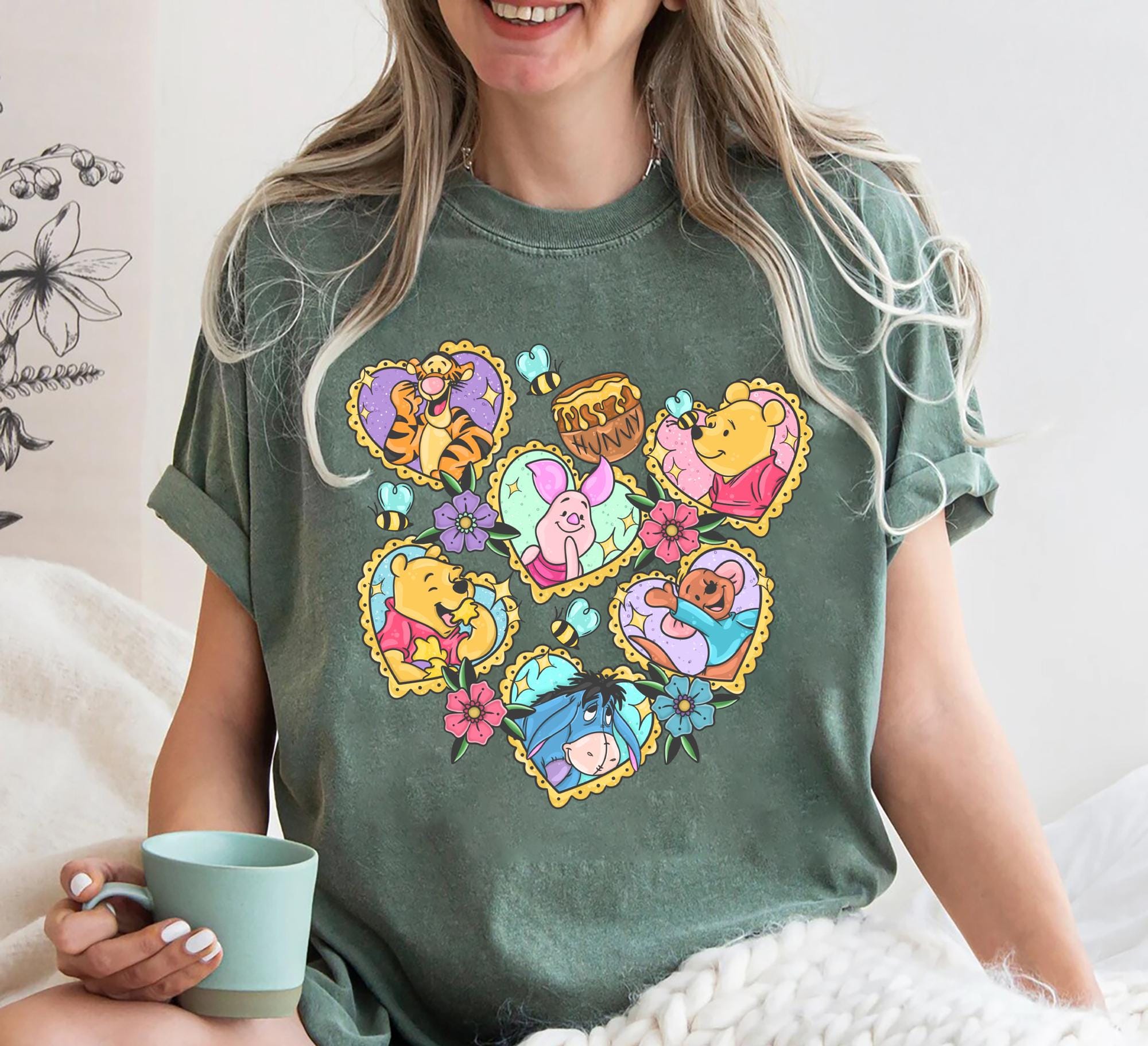 Retro Disney Winnie the Pooh Shirt Pooh Bear and Friends Tee Vintage Disneyland Trip Shirt Disney Vacation T shirt Family Matching Tee Graphic Tee – Soft Feel · High-Quality Print
