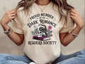 Dark Romance Readers Society Shirt Dark Romance Book Shirt Dark Romance Reader Bookish Shirt Gift For Dark Romance Lover Librarian Gift Graphic Tee – Everyday Comfort · Perfect For Daily Wear