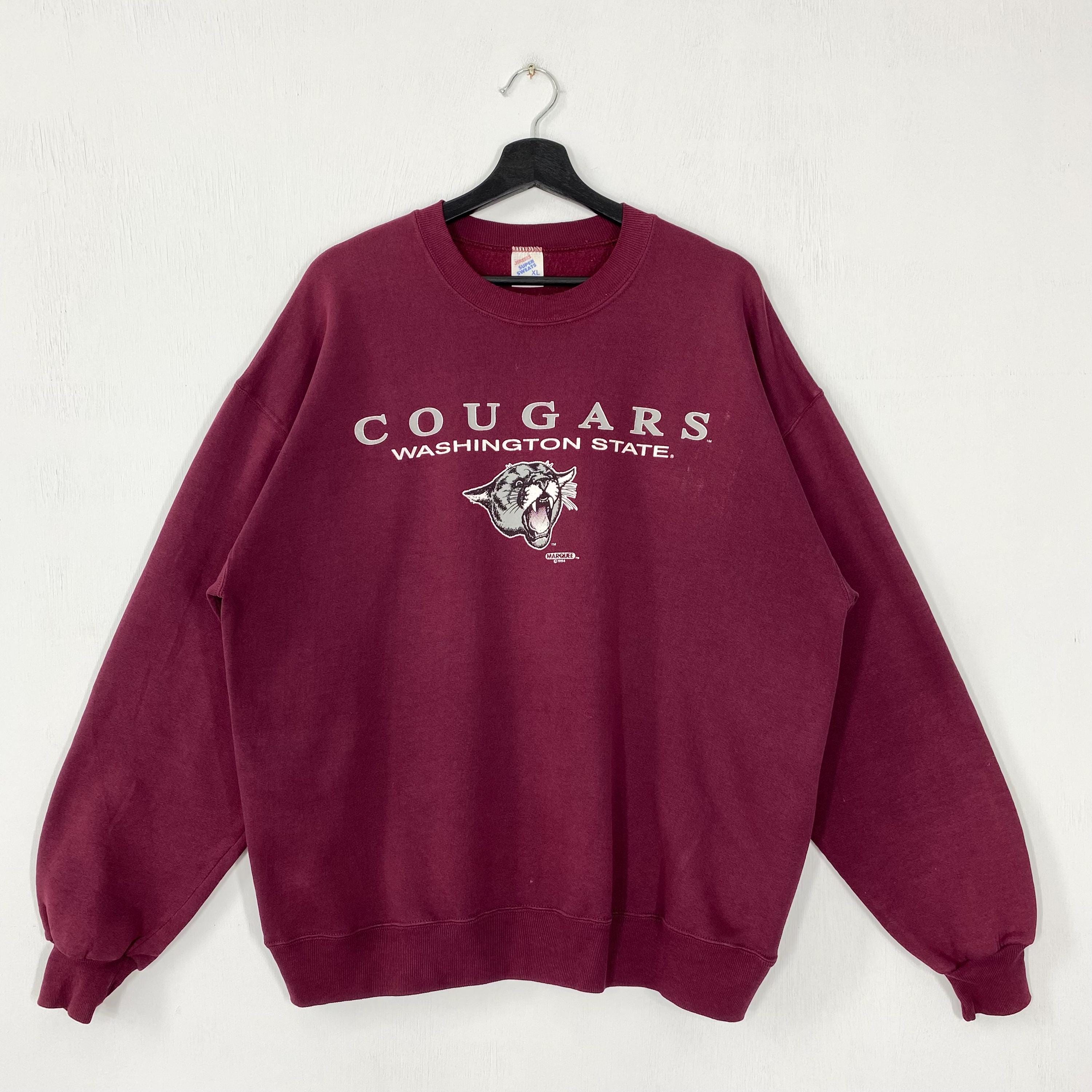 Vintage 90s Washington State University Sweatshirt Washington State Crewneck Washington Sweater Washington State Cougars Print Logo Large Sweatshirt – Everyday Comfort · Must-Have Style