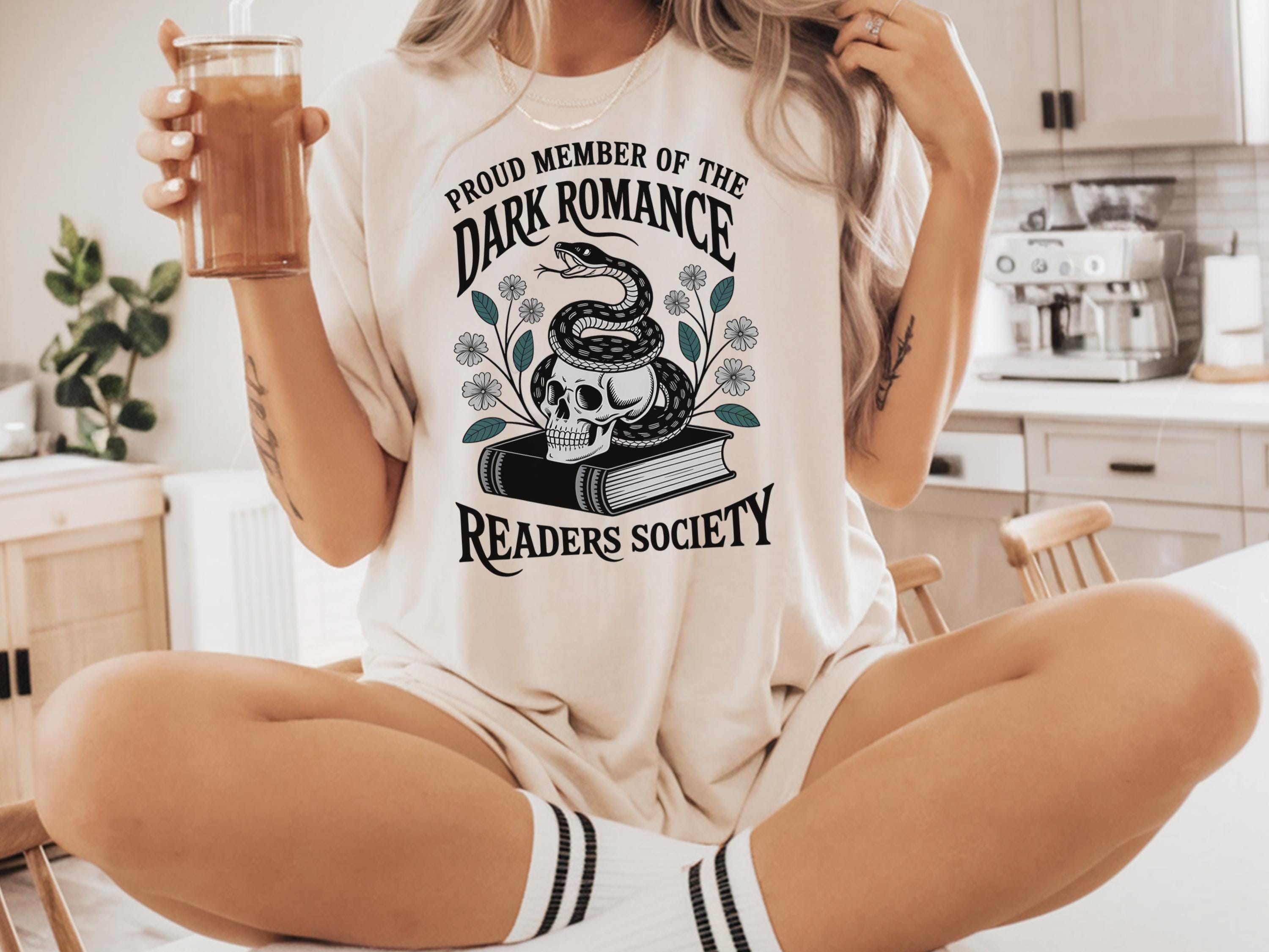 Dark Romance Readers Society Shirt Dark Romance Book Shirt Dark Romance Reader Bookish Shirt Librarian Gift Gift For Dark Romance Lover Graphic Tee – Warm & Stylish · Trending Graphic Apparel