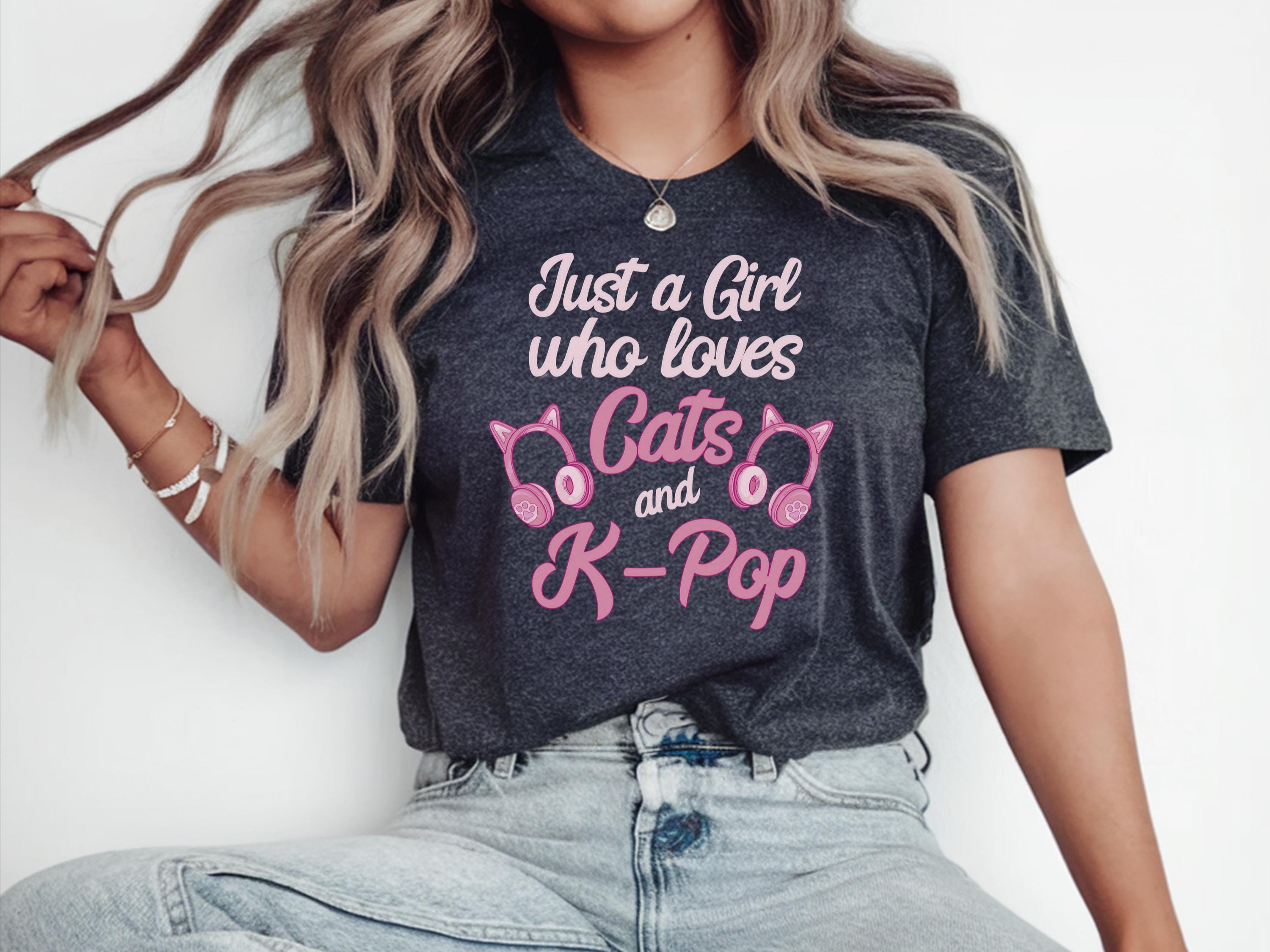 K Pop Shirt K Drama Shirt K Pop T Shirt Shirt K Pop Gifted K Pop Lovers Shirt Cat Lovers Shirts K pop Fan T shirt Korean Love Gift Graphic Tee – Aesthetic Look · Great Gift For Fans