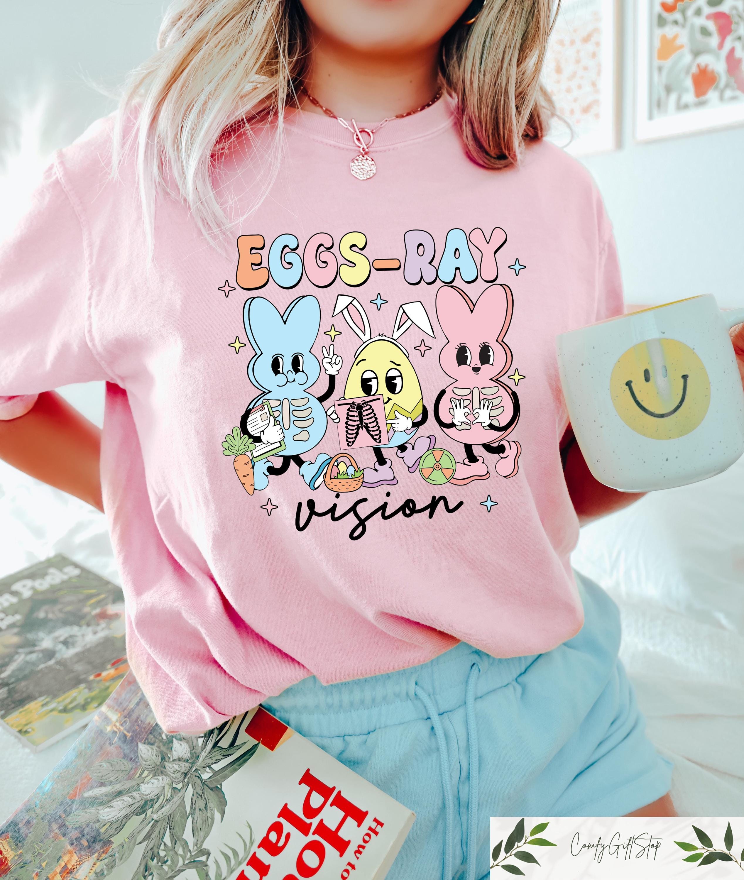 Eggs Ray Vision Nurse T shirt Easter Xray Tech Sweatshirt Technologist Easter Gift Xray Rad Nurse Easter Tee XRAY Easter Squad Outfit Sweatshirt – Aesthetic Look · Perfect For Daily Wear