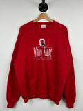 Vintage 90s Ohio State University Embroidered Red Crewneck Size L Graphic Tee – Feel-Good Design · Must-Have Style