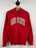 Vintage 90s Ohio State Arc Logo Red Hoodie Size M Hoodie – Warm & Stylish · Trending Graphic Apparel