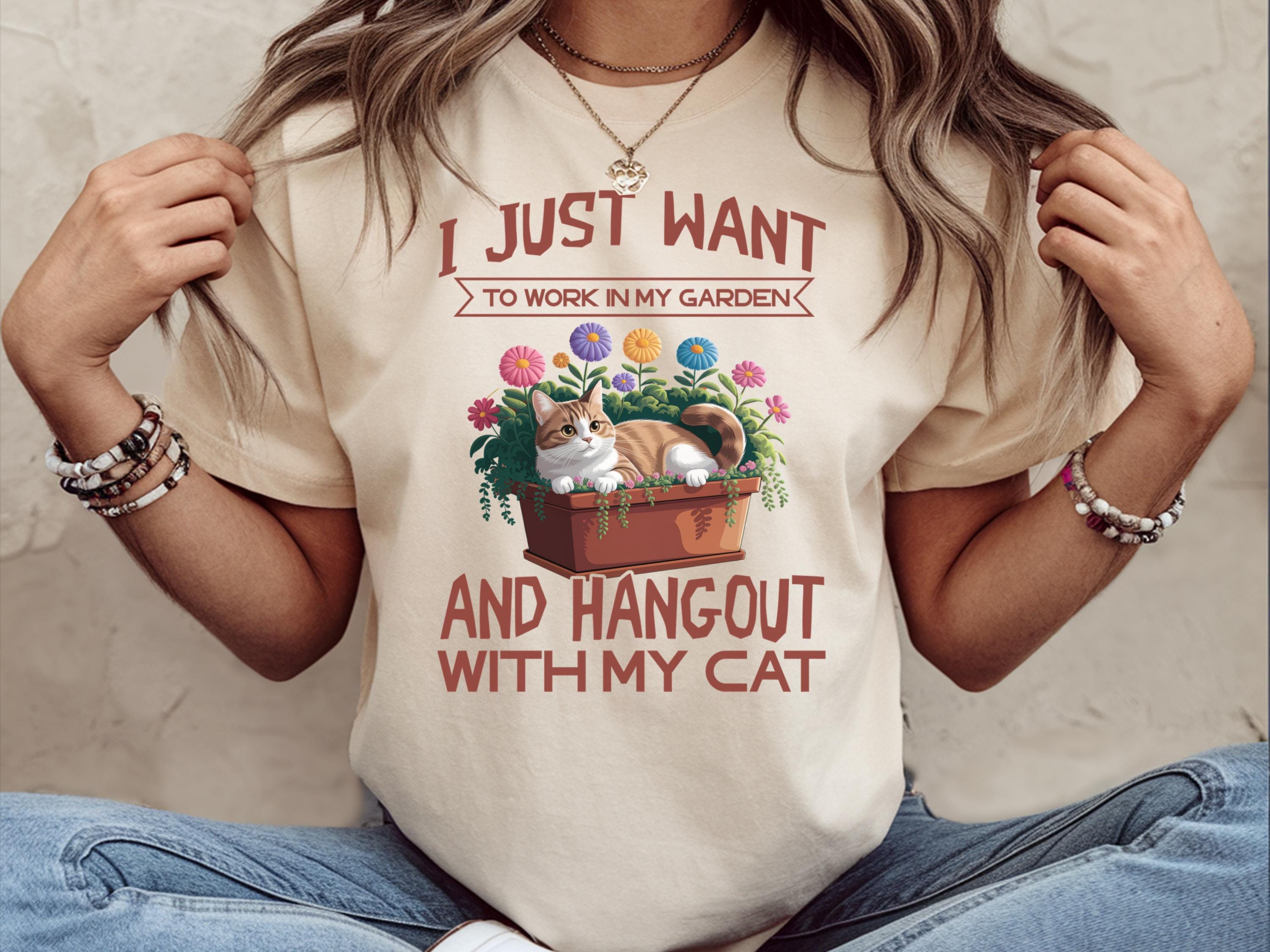 Gardening Cats Shirt Gardener Shirt Plant Shirt Gifted Shirt For Cat Lovers Gift Plant Shirt Garden Lover Gift Gift Plants Lovers Graphic Tee – Easygoing Wear · Must-Have Style