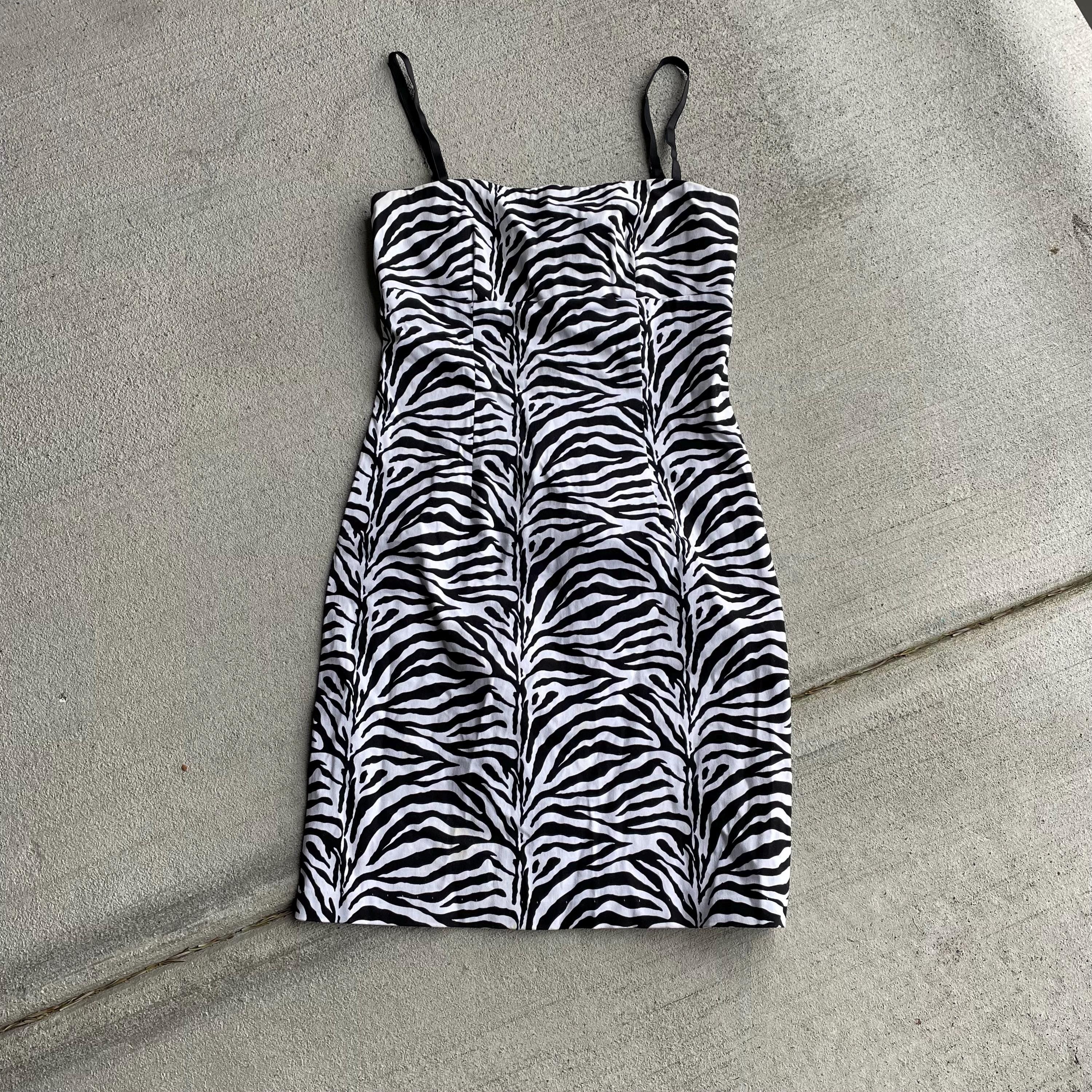 90s vintage zebra print dress Graphic Tee – Bold Style · Great Gift For Fans