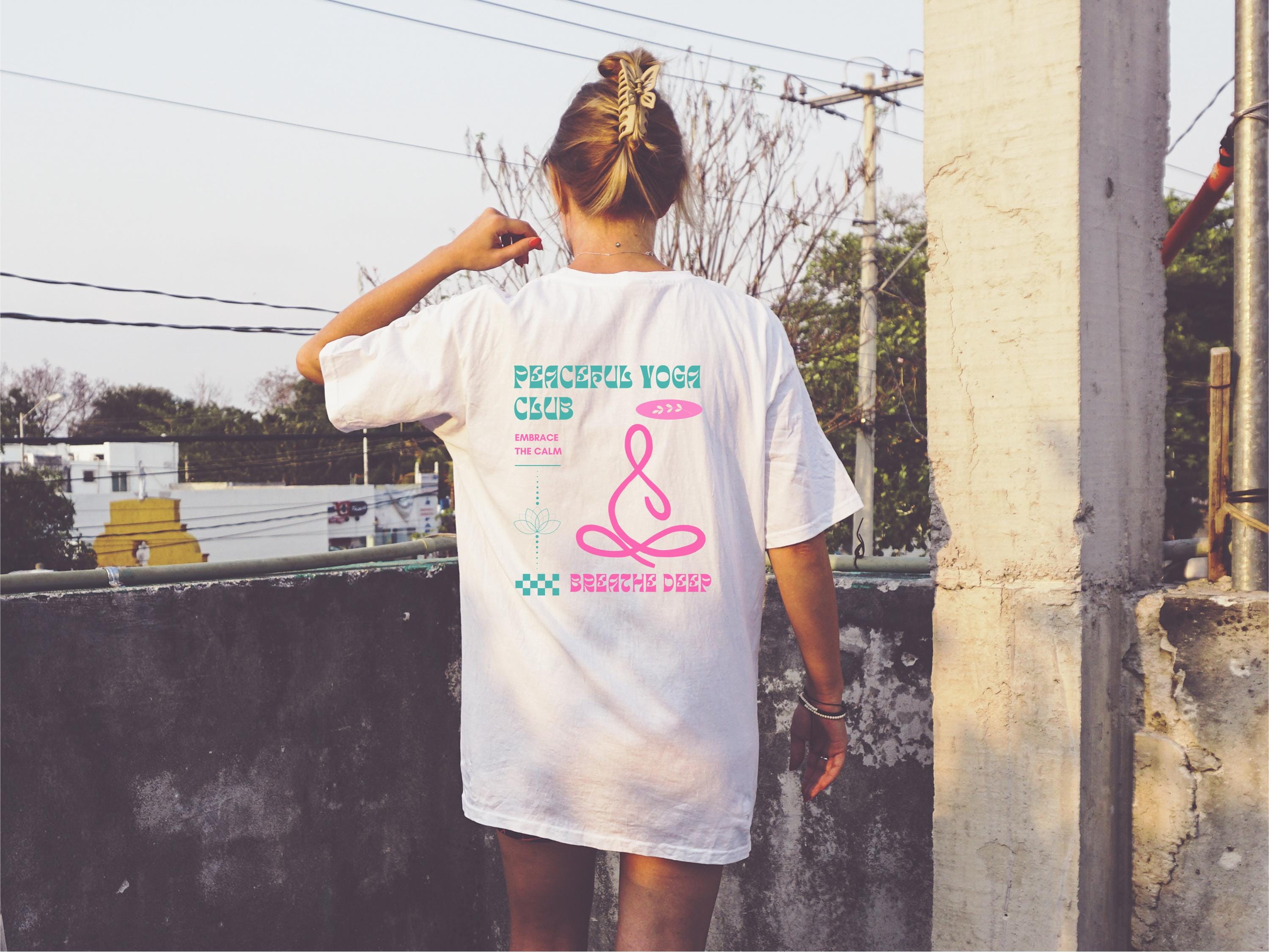 Peaceful Yoga Club T Shirt Yoga Shirt Namaste TShirt Yoga Apparel Inhale Exhale Shirt for Yoga Zen Shirt Boho Yoga Shirt Graphic Tee – Cozy Vibes · Top Pick For Any Outfit