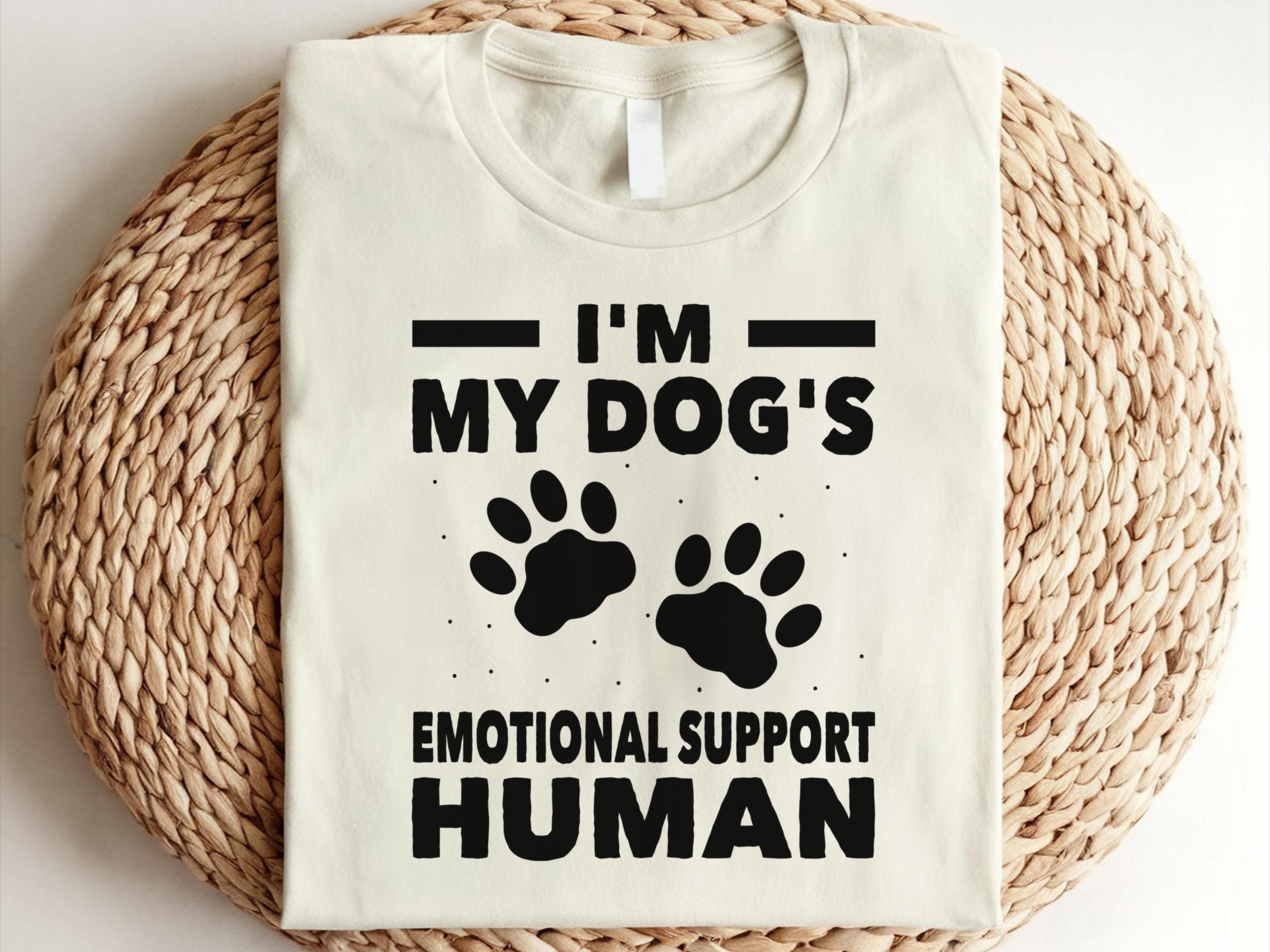 Emotional Support Human Shirt Funny Dog Lover Shirt Emotional Support Shirt Emotional Animal Support Emotional Support Human Graphic Tee – Everyday Comfort · Trending Graphic Apparel