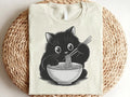 Noodle Cat Shirt Ramen Lover Shirt Ramen Cat T Shirt Black Cat Ramen Shirt Black Cat Lovers Shirt Noodle Shirt Funny Shirt Food Lovers Graphic Tee – Warm & Stylish · Top Pick For Any Outfit