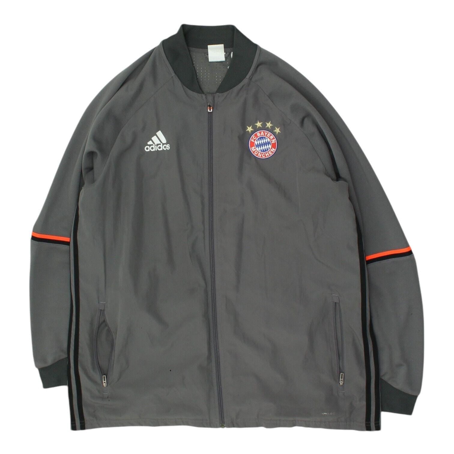 Bayern Munich Bomber Jacket Adidas Mens Grey German Football Sports Bundesliga Graphic Tee – Everyday Comfort · High-Quality Print