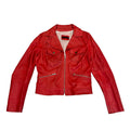 Sandro Ferrone Leather Jacket Vintage Womens Red High End Designer Casual Graphic Tee – Everyday Comfort · Trending Graphic Apparel