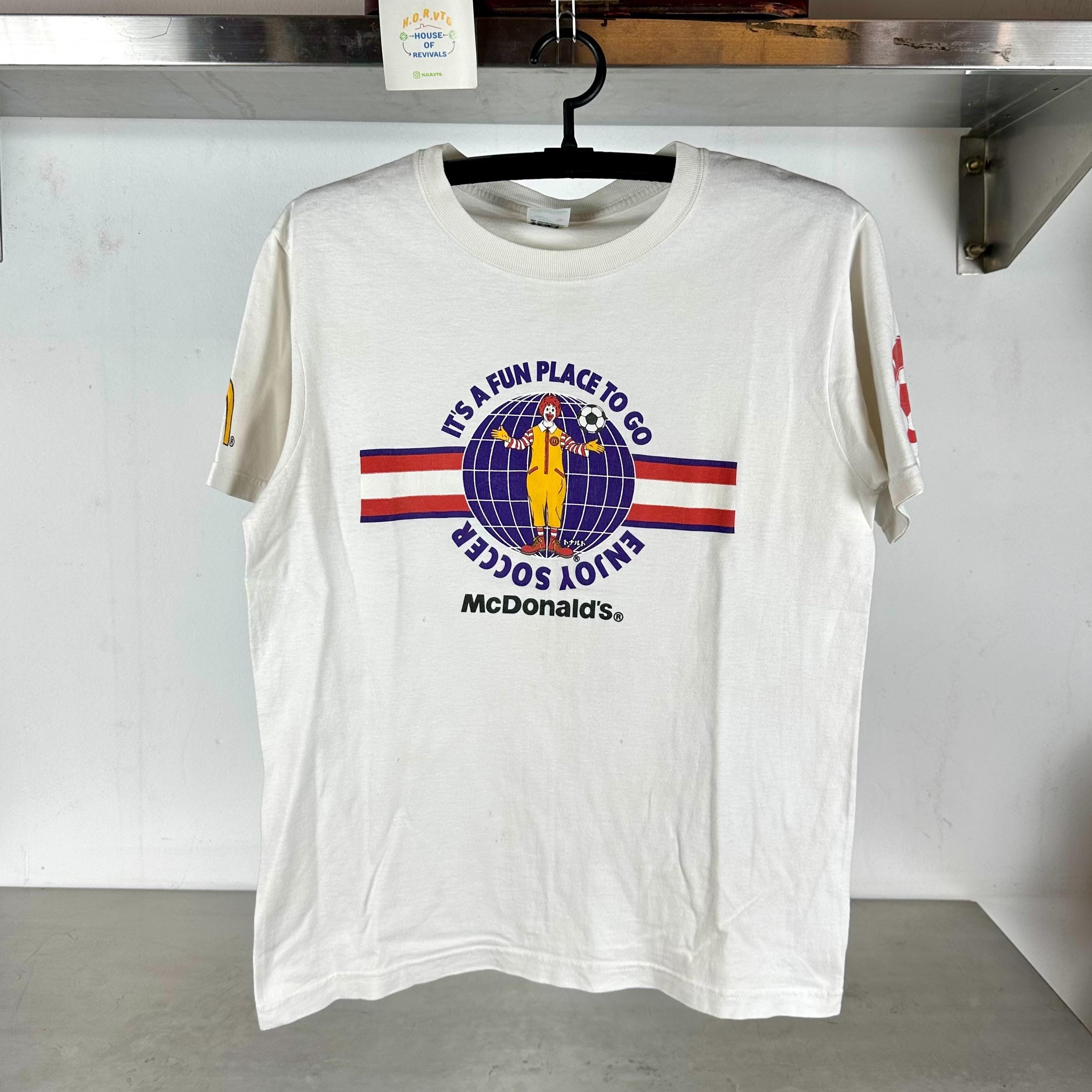 Vintage 2000 McDonalds Its A Fun Place to Go Enjoy Soccer Medium Promo T shirt Vintage McDonalds Tshirt Vintage Food Tshirt Promo Tshirt Graphic Tee – Cozy Vibes · Top Pick For Any Outfit