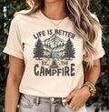 Life Is Better By The Campfire Camp Crew Shirt Camp Fire Shirt Bonfire Nights Shirt Happy Camping Shirt women shirtMen39s shirtfriends Graphic Tee – Bold Style · Great Gift For Fans