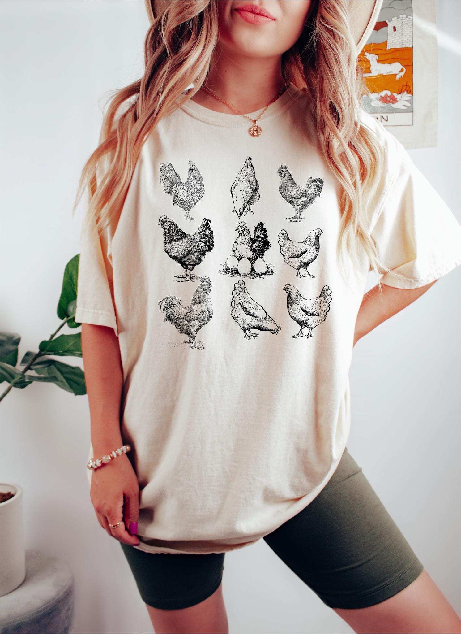Comfort Color Shirt Retro Chicken Shirt Chicken Lover Gift Farmers Shirt Farmer Gifts Chicken Lover Shirt Chicken Girl Shirt Gift Graphic Tee – Everyday Comfort · Must-Have Style
