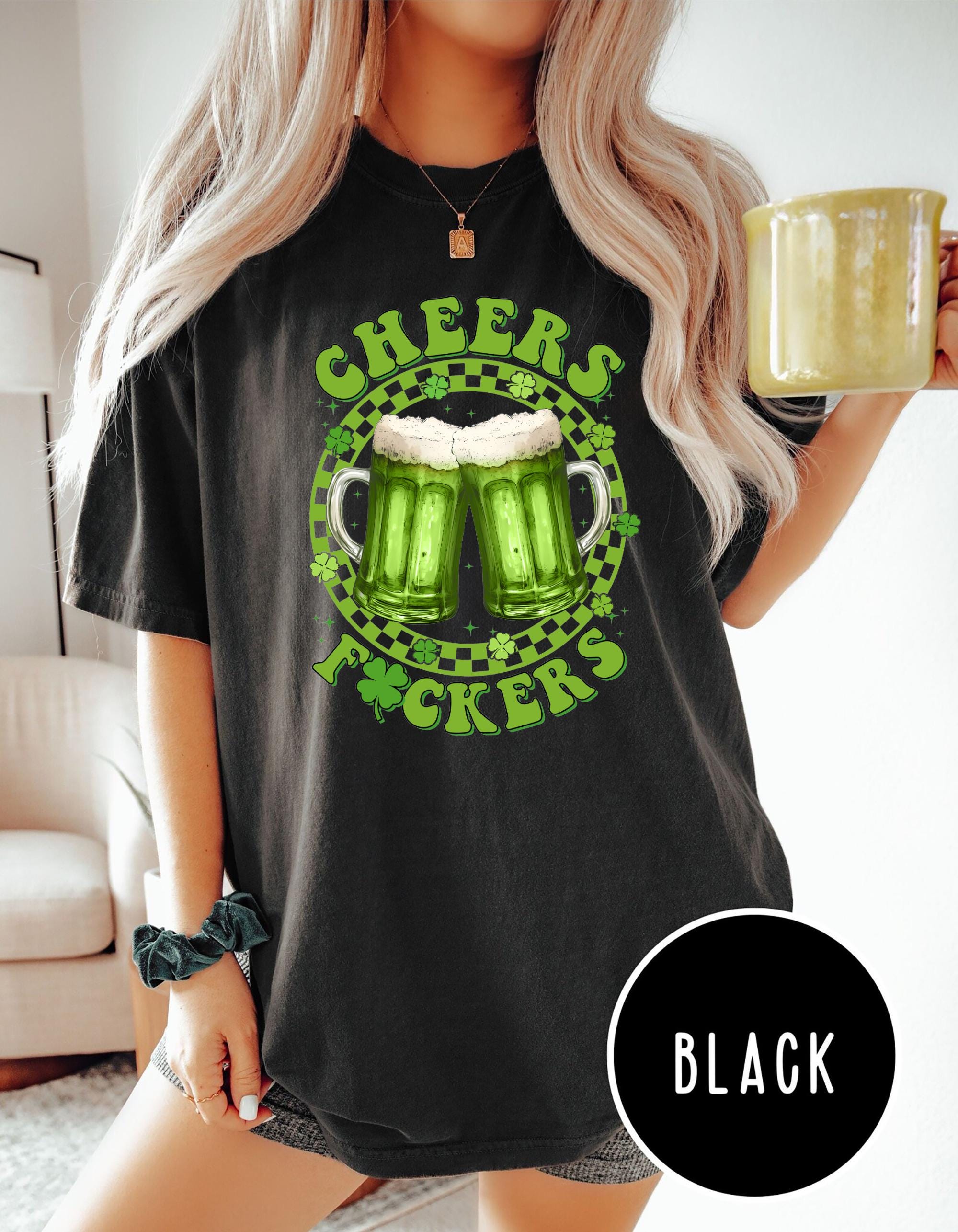 Cheers Fuckers Shirt St Patrick39s Day 2025 Sweater Lucky Tee Paddy39s Day Shirt Irish Gifts Shamrock Tee Gift For StPatrick39s Day Graphic Tee – Feel-Good Design · Top Pick For Any Outfit