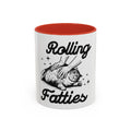 Rolling Fatties Cat Coffee Mug Fun Gift for Cat Lovers Pet Owner Coffee Cup Cute Cat Lovers Merchandise Unique Holiday Gift Funny Home Graphic Tee – Aesthetic Look · Trending Graphic Apparel
