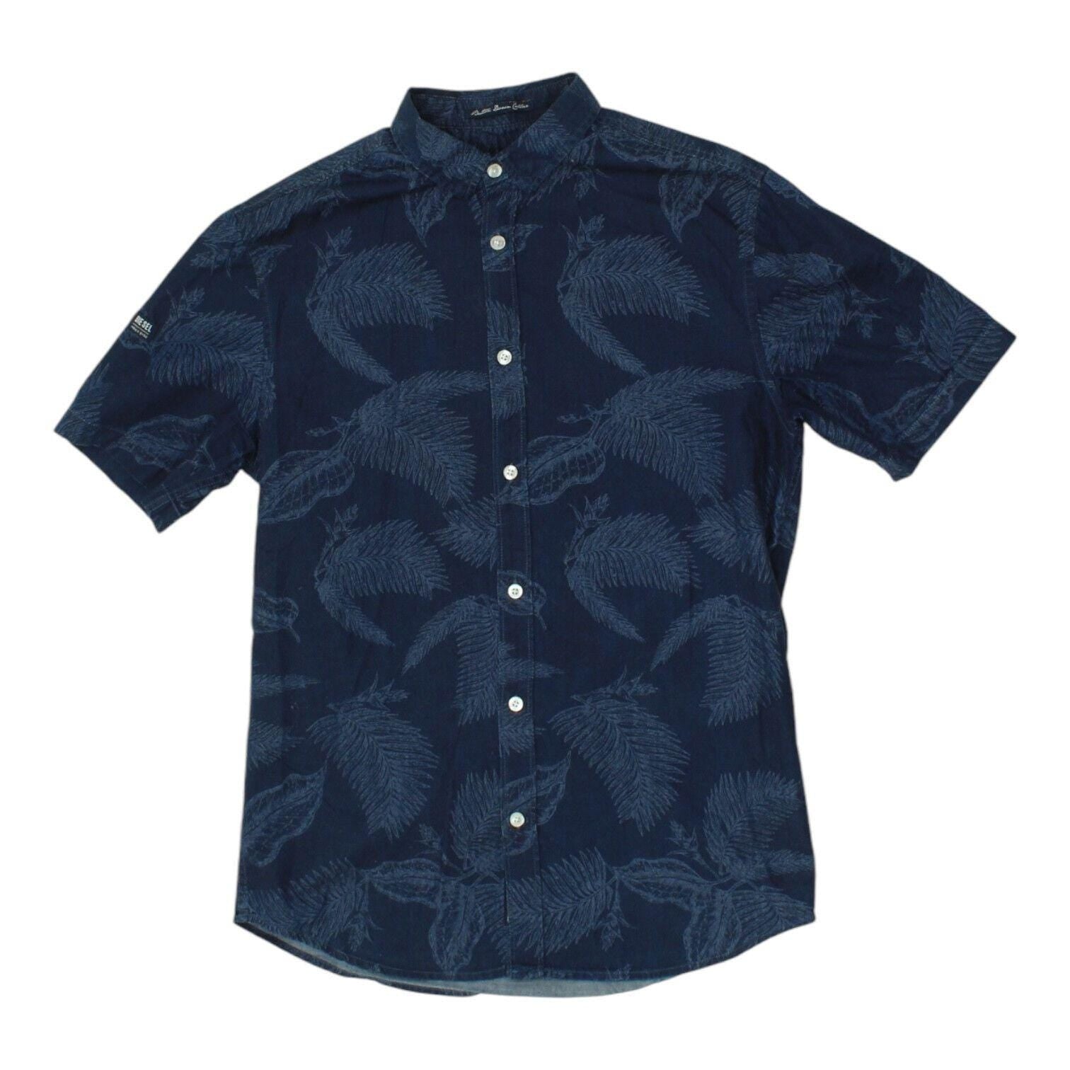 Diesel Blue Casual Shirt Mens Short Sleeve Button Up Designer Collar Hawaiian Graphic Tee – Premium Graphic · Trending Graphic Apparel