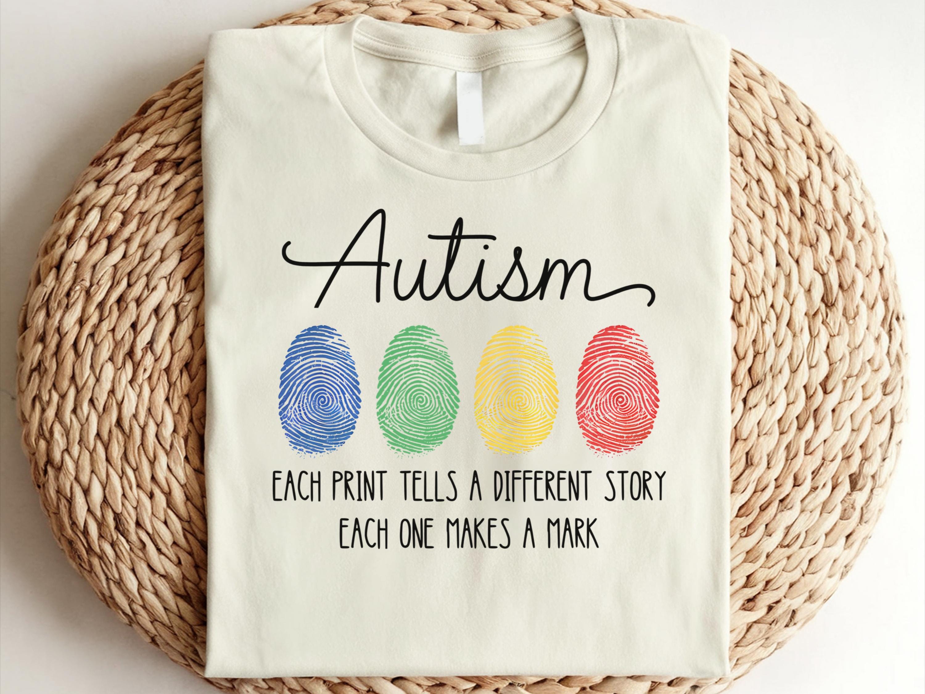 Autism Fingerprint Shirt Autistic Shirt Autism Awareness Shirt Teacher Shirts Autism ADHD Autism Awareness Shirt Autism Shirt Gifts Graphic Tee – Everyday Comfort · Great Gift For Fans