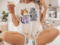 Low Battery Shirt Funny Coffee Cat Meme Shirt Gifted Coffee Lover Shirt Gift For Cat Owner Funny Coffee Lovers Shirt Gifted Coffee Tee Graphic Tee – Warm & Stylish · Great Gift For Fans