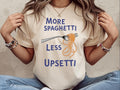 More Spaghetti Less Upsetti Shirt Spaghetti Shirt Silly Spaghetti Shirt Funny Food Tee Shirt Spaghetti Lover Gift Vintage Spaghetti Tee Graphic Tee – Premium Graphic · Perfect For Daily Wear