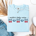 4th of July Mother Baby Nurse Shirt MBU Patriotic Tee LD Cherries T Shirt Postpartum RN Coquette Tshirt Bows Gift Graphic Tee – Feel-Good Design · Perfect For Daily Wear