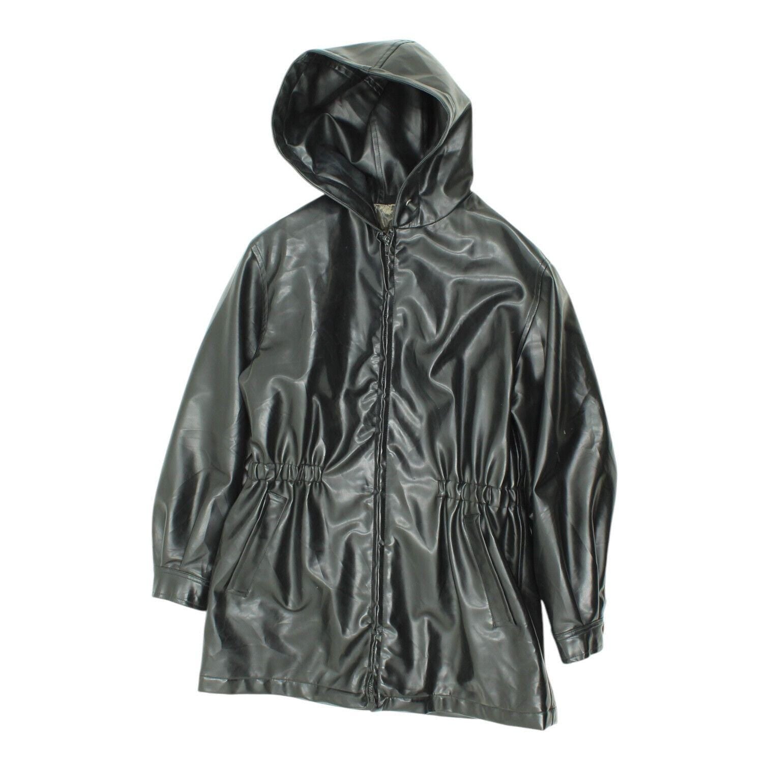 Superga Womens Black Coat Vintage Designer Hooded Rain Jacket Full Zip Graphic Tee – Soft Feel · Great Gift For Fans