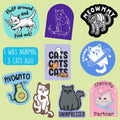 Cat Lover Sticker Pack Set of 10 Funny Decals Middle Finger Design Pet Owner Gift Large Stickers for Adults Funny Cat Stickers Graphic Tee – Aesthetic Look · Must-Have Style