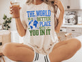 The World Is A Better Place With You In It Shirt Mental Health Awareness Shirt Funny Positive Quotes Shirt T Shirt Message Inspirant Graphic Tee – Aesthetic Look · Must-Have Style