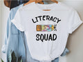 Literacy Squad Shirt Literacy Team Shirt Literacy Coach Shirt Literacy Coach Teacher Shirt School Librarian Shirt Literacy Shirt Graphic Tee – Cozy Vibes · Perfect For Daily Wear