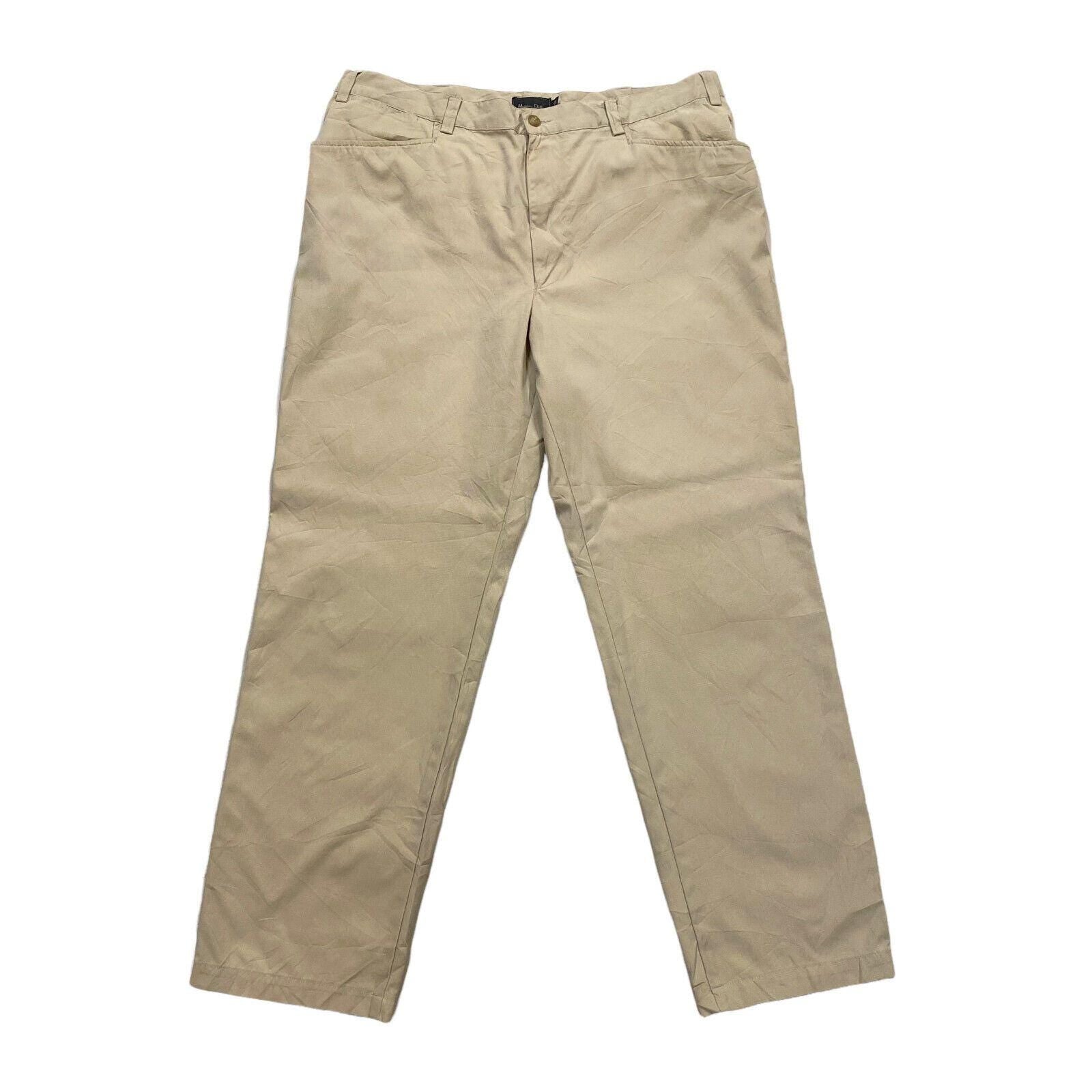 Massimo Dutti Chino Trousers Vintage Mens Designer Cotton Nylon Beige Grey Graphic Tee – Everyday Comfort · Perfect For Daily Wear