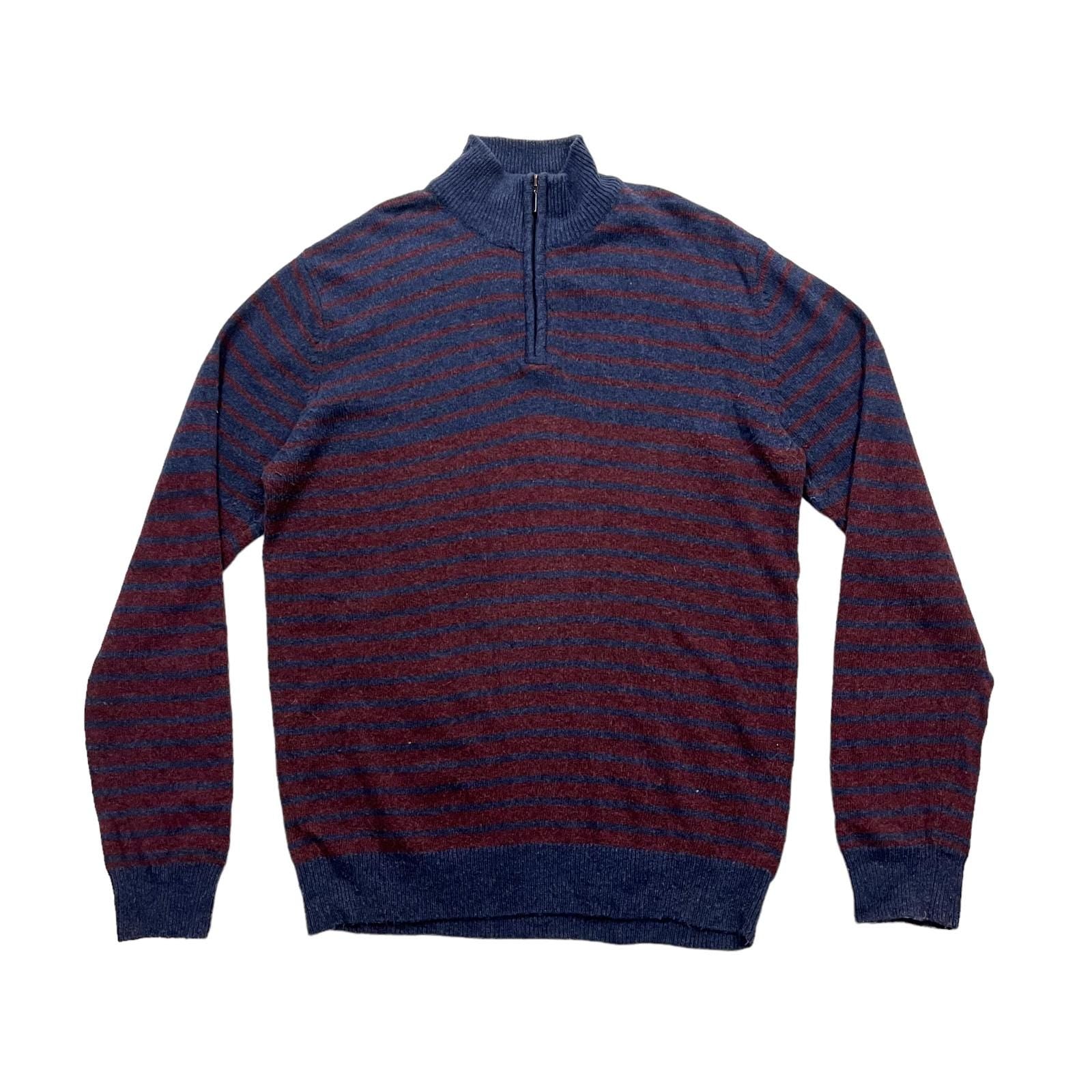 Dacks Half Zip Sweater Vintage Mens Designer Striped Jumper 2XL Navy Red VTG Graphic Tee – Soft Feel · Perfect For Daily Wear
